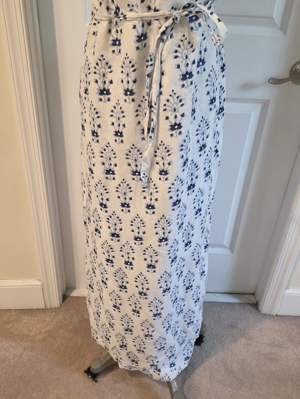 Roller Rabbit Linen Wrap Dress Size Large - Picture 2 of 11